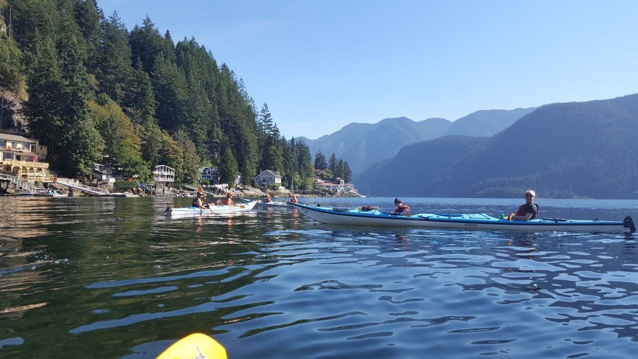 Kayaking in Deep Cove