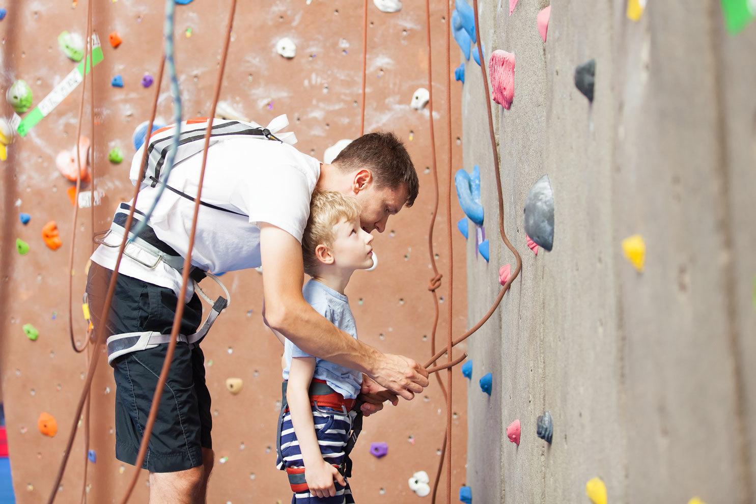 spring break climbing with kids