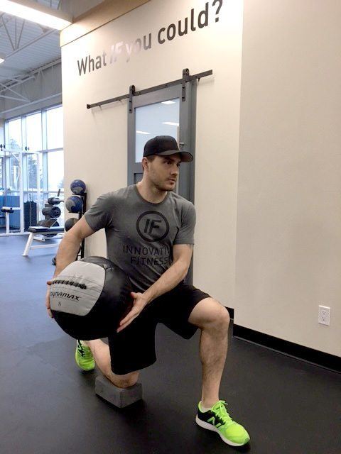 Half Kneeling Medicine Ball Pass