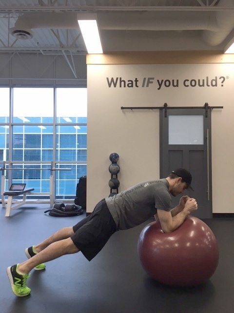 Swiss Ball Plank