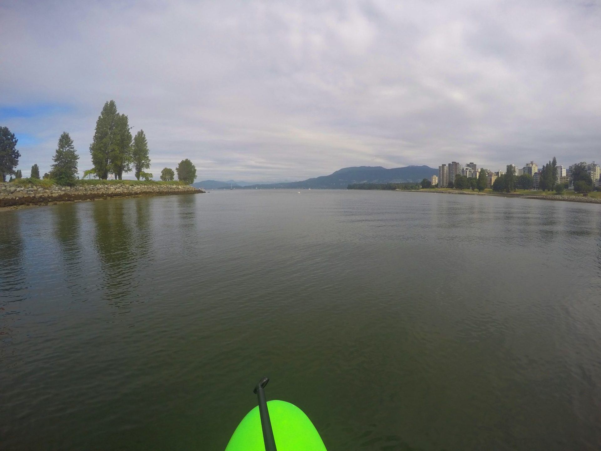 paddle board front view